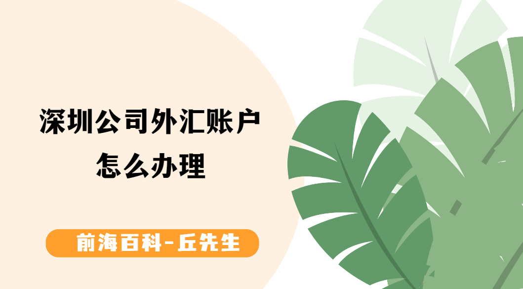 深圳公司外匯賬戶怎么開(kāi)通，需要提前準(zhǔn)備什么及所需資料