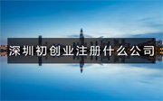 深圳初創(chuàng)業(yè)注冊什么類型的公司好？